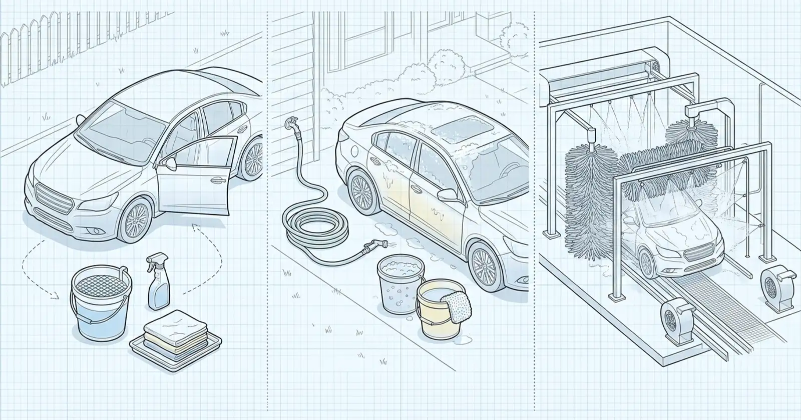 Illustration for Detailer Plan or DIY Wash for a Car That Lives Outside