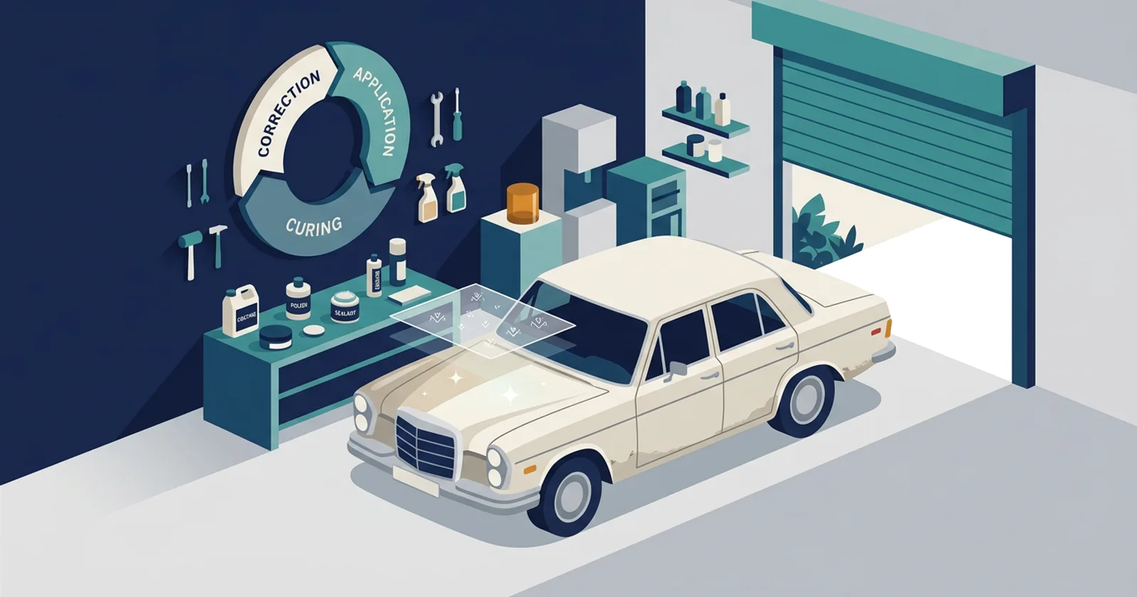 Illustration for Is Ceramic Coating Worth It on an Older or High-Mileage Car?