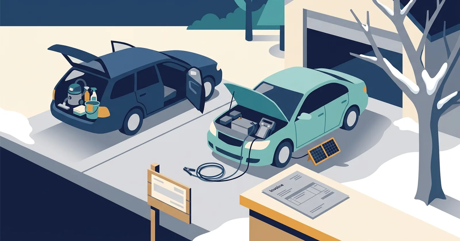 Illustration for Dead Battery After a Mobile Detail