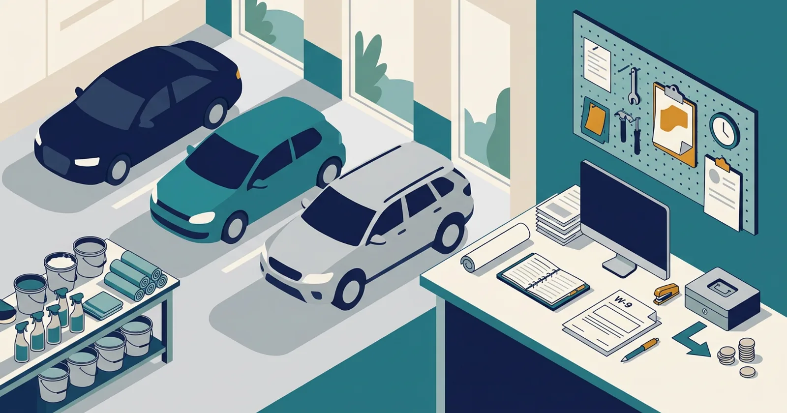 Illustration for Detailing for Car Dealerships