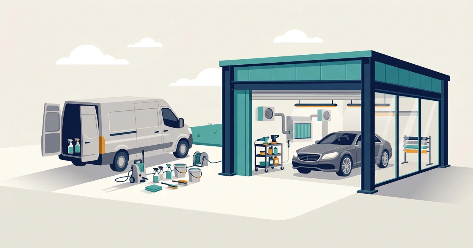 Illustration for Mobile or Shop? Picking a Detailing Business Model by the Work You Want