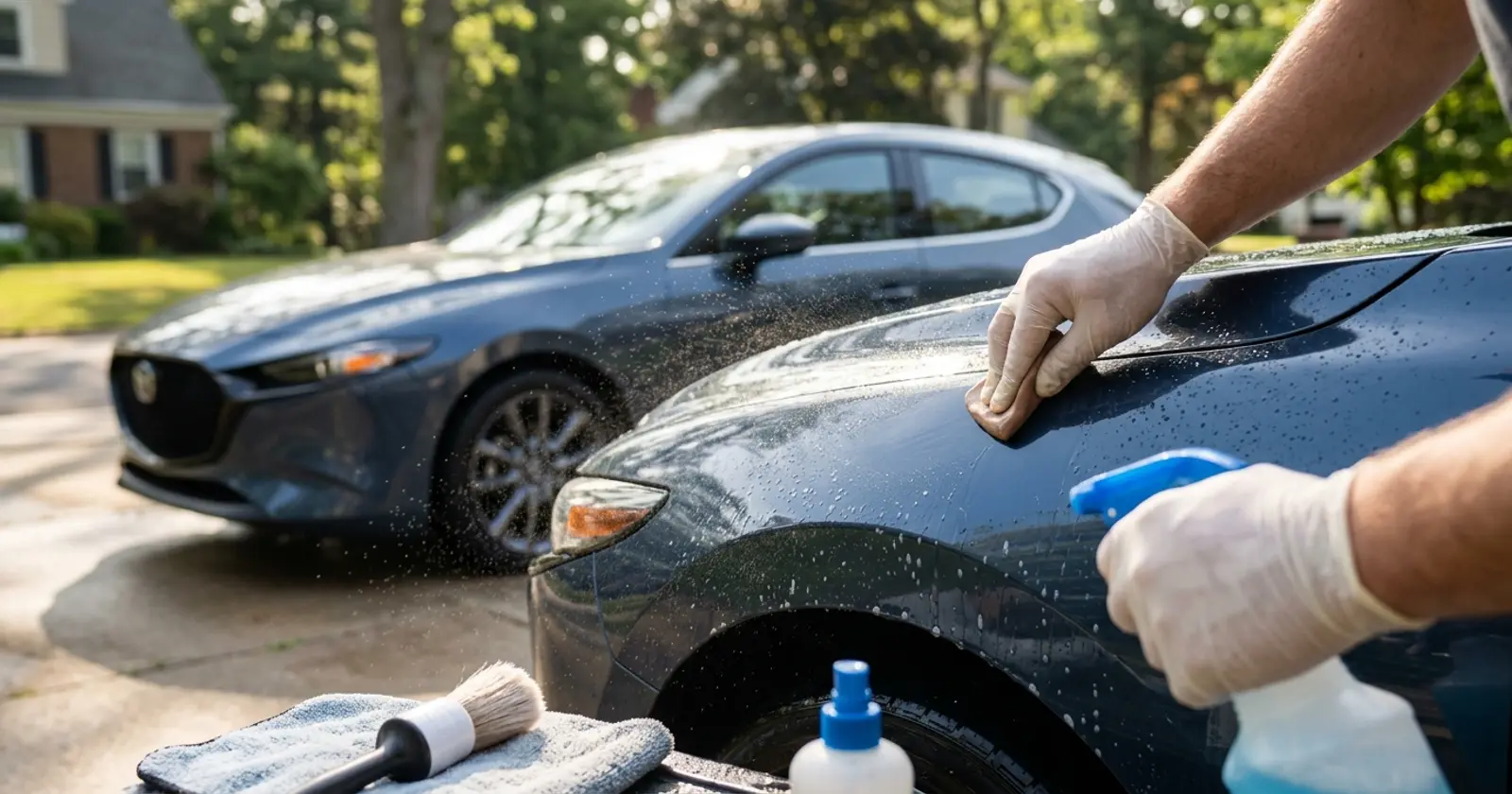 Illustration for Paint Overspray Specks on Your Car