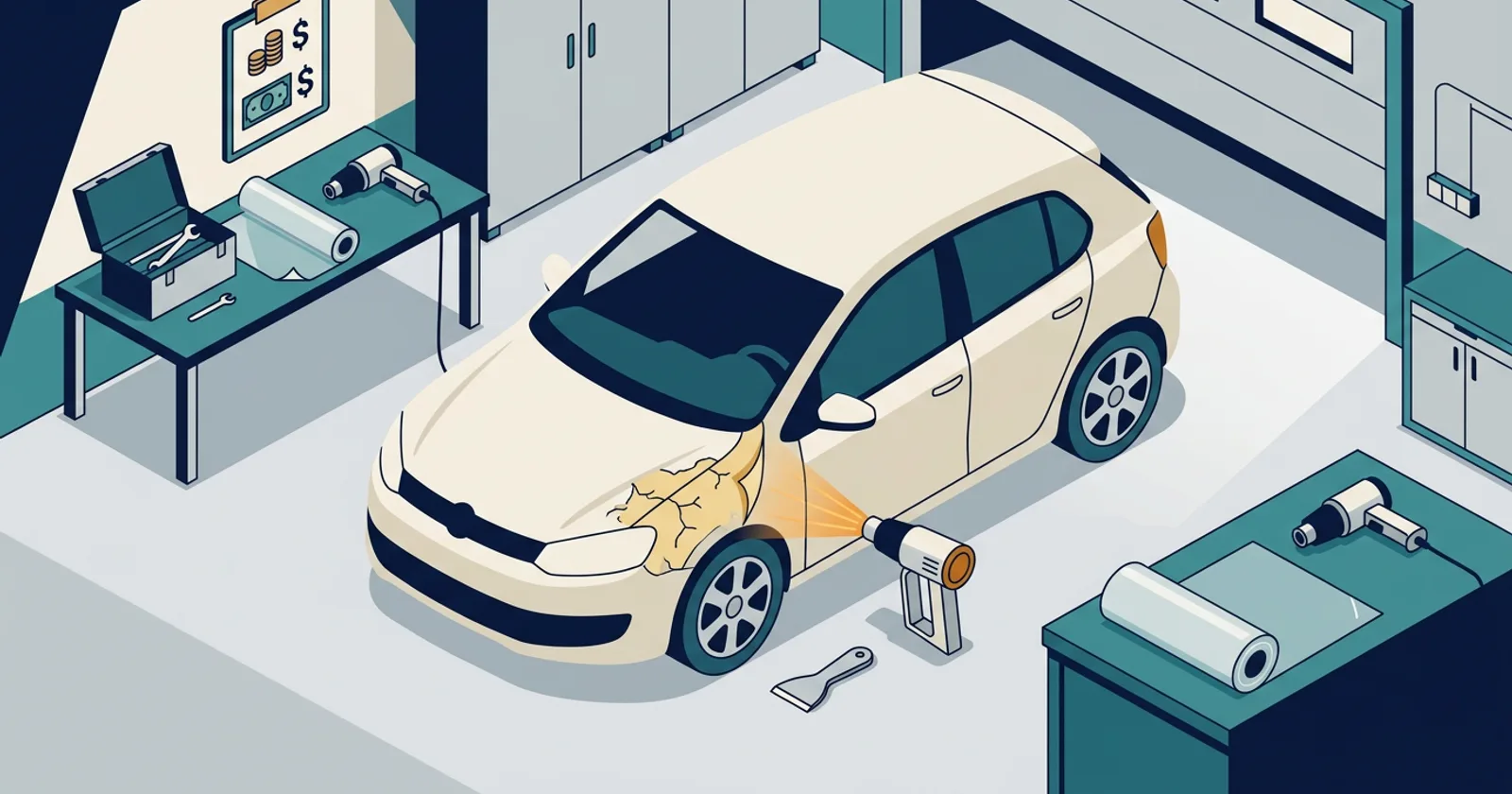 Illustration for Removing Old, Yellowed PPF