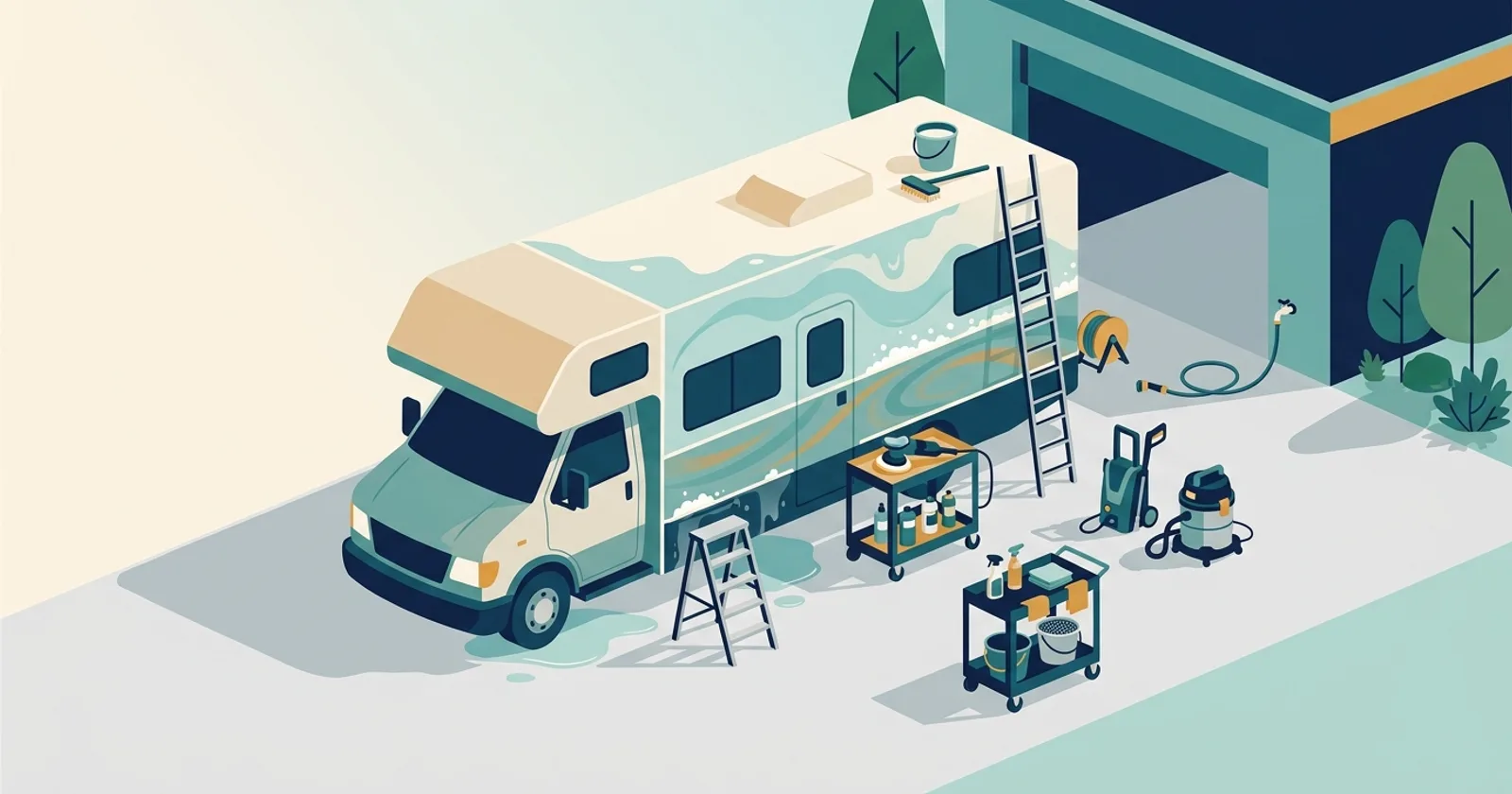 Illustration for Detailing an RV in Sections