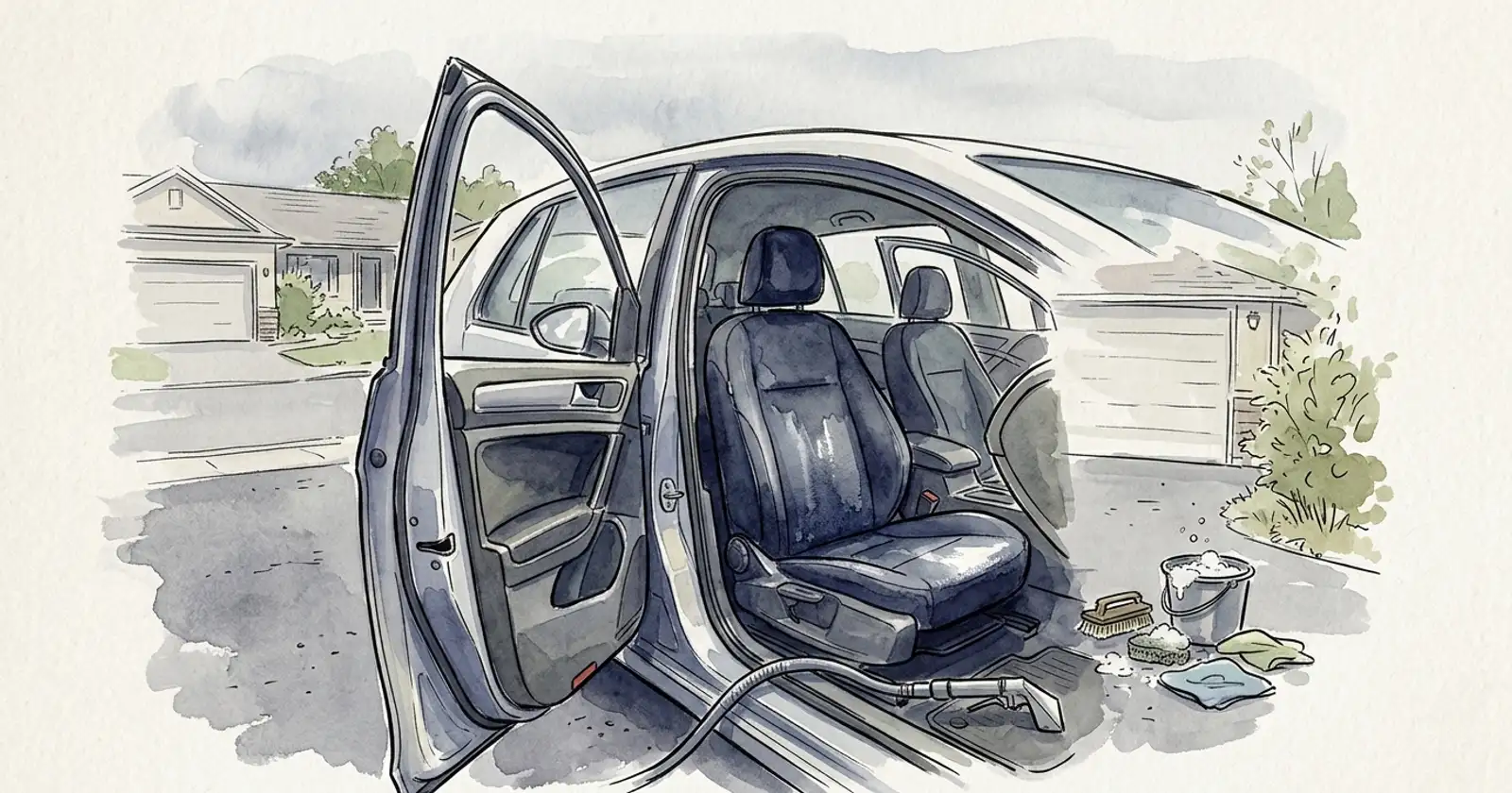 Illustration for Seats Still Wet After a Shampoo