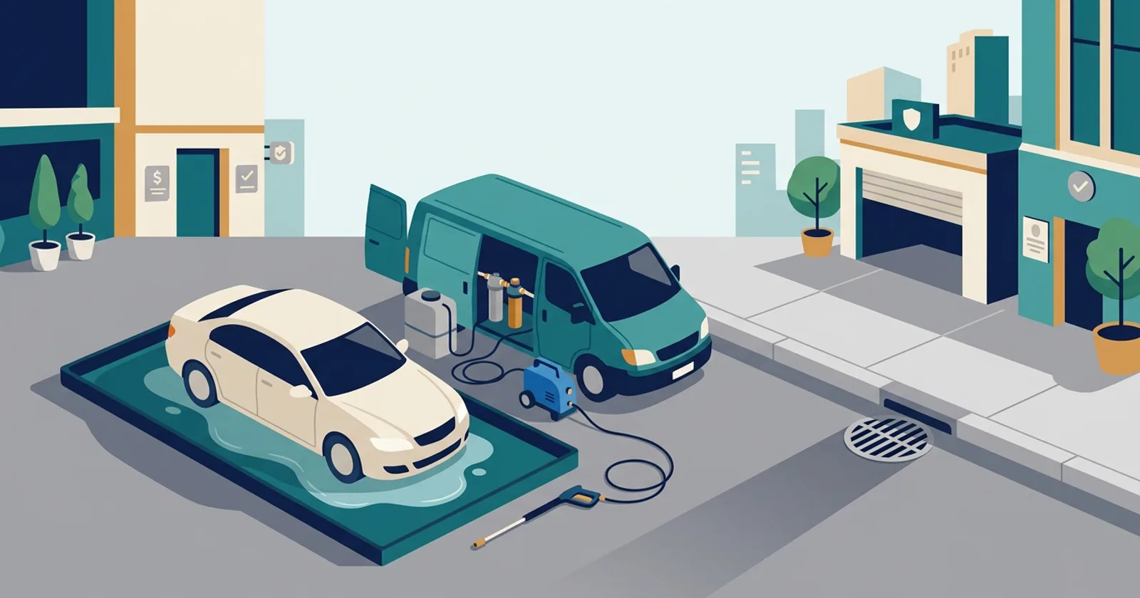 Illustration for Wash Water Rules for Mobile Detailers